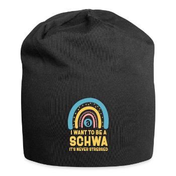 I Want To Be A Schwa Its Never Stressed - Jersey Beanie - black - Front