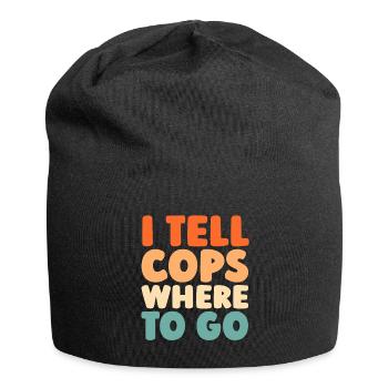 Notruf Leitstelle Einsatzzentrale - Jersey-Beanie - Schwarz - Vorne