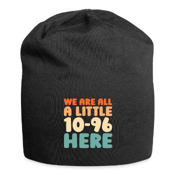 Notruf Leitstelle Einsatzzentrale - Jersey-Beanie - Schwarz - Vorne