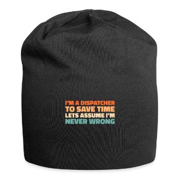 Notruf Leitstelle Einsatzzentrale - Jersey-Beanie - Schwarz - Vorne