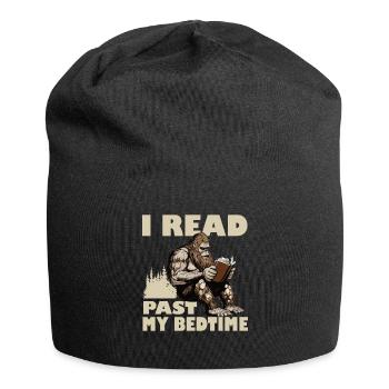 I Read Past My Bedtime Reading Bigfoot - Jersey-Beanie - Schwarz - Vorne