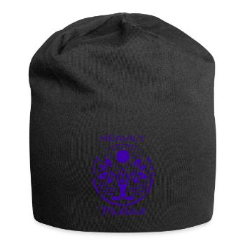 Stark meditiert - Jersey-Beanie - Schwarz - Vorne