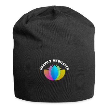Stark meditiert - Jersey-Beanie - Schwarz - Vorne