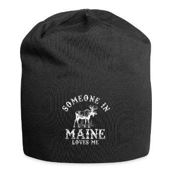 Someone In Maine Loves Me - Jersey Beanie - black - Front