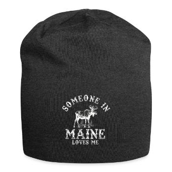 Quelqu’un dans le Maine m’aime - Bonnet en jersey - charbon - Devant