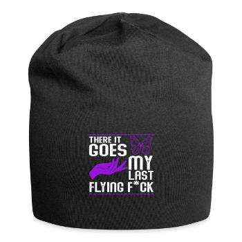 There It Goes My Last Flying F - Jersey Beanie - black - Front