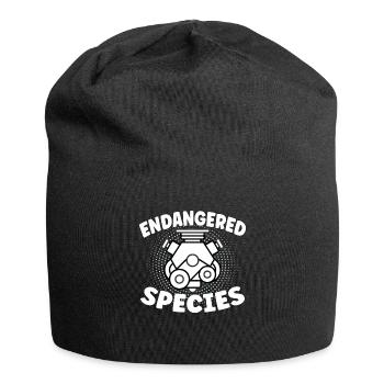 Endangered Species - Motor Verbrenner Design - Jersey-Beanie - Schwarz - Vorne