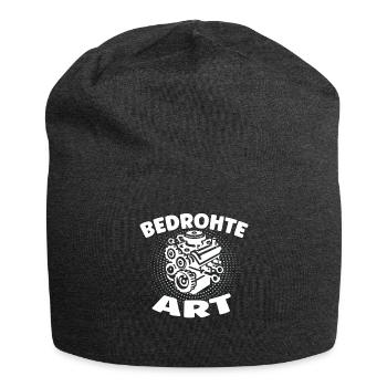 Bedrohte Art - Verbrennungsmotor Auto Design - Jersey-Beanie - Anthrazit - Vorne