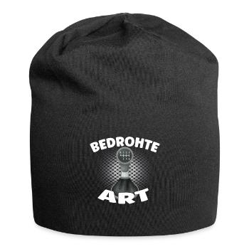 Bedrohte Art - Verbrennungsmotor Auto Design - Jersey-Beanie - Schwarz - Vorne