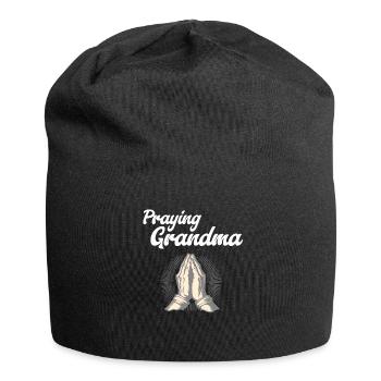 Grand-mère en prière - Betende Oma - Bonnet en jersey - noir - Devant