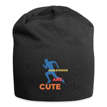 Marathons sind süß Ultramarathon - Jersey-Beanie - Schwarz - Vorne