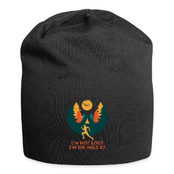 I'm Not Lost I'm On Mile 87 Marathon - Jersey Beanie - black - Front
