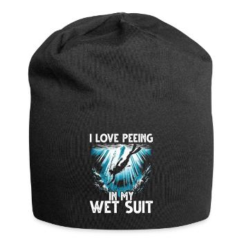 Plongée J’adore faire sur ma combinaison - Bonnet en jersey - noir - Devant