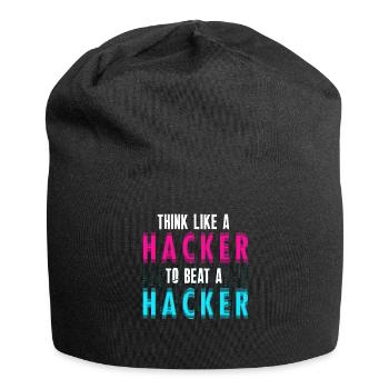 Ethische Hacker-Cybersicherheitsexpertise - Jersey-Beanie - Schwarz - Vorne