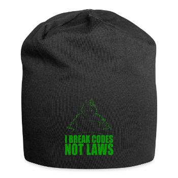 Ethische Hacker-Cybersicherheitsexpertise - Jersey-Beanie - Schwarz - Vorne