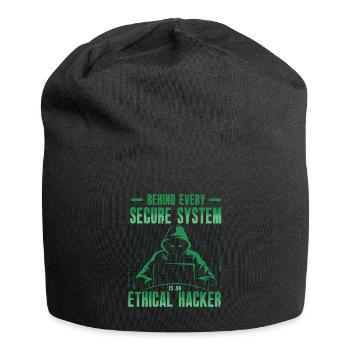Ethical Hacker Cybersecurity Expertise - Jersey Beanie - black - Front