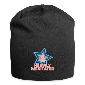 Heavily Meditated - Jersey Beanie - black - Front