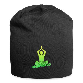 Stark meditiert - Jersey-Beanie - Schwarz - Vorne