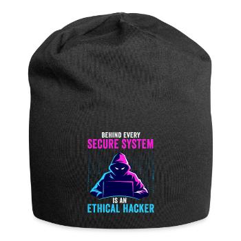 Ethical Hacker Cybersecurity Expertise - Jersey Beanie - black - Front