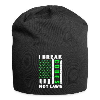 Ethische Hacker-Cybersicherheitsexpertise - Jersey-Beanie - Schwarz - Vorne