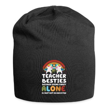 Les meilleurs amis des enseignants parce qu’ils deviennent fous - Bonnet en jersey - noir - Devant