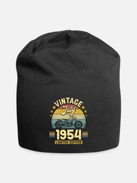 Motard 70 Ans 1954 Juillet Anniversaire - Bonnet en jersey - noir