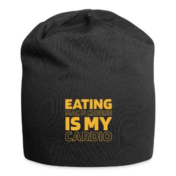 Mac N Cheese Mac And Cheese Funny Cardio Quote - Jersey-Beanie - Schwarz - Vorne