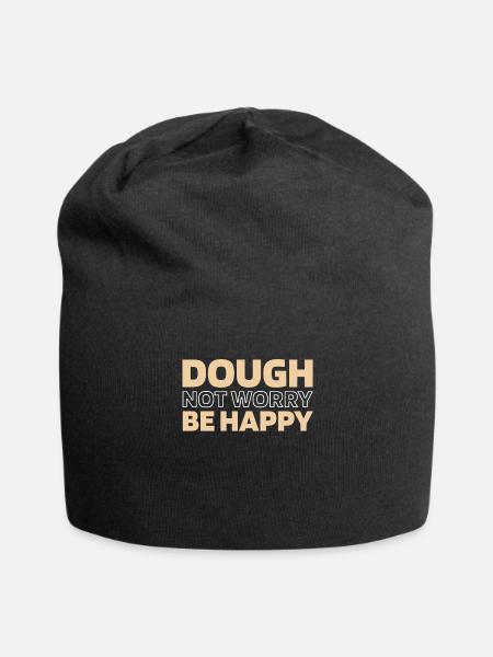 Sauerteig Brot - Jersey-Beanie - Schwarz