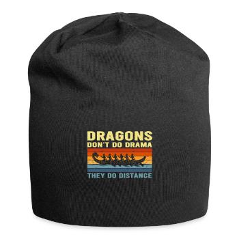 Les dragons ne font pas de drame, ils font de la distance - Bonnet en jersey - noir - Devant
