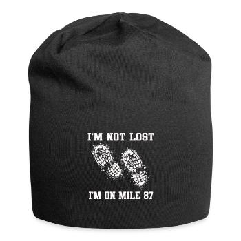 I'm Not Lost I'm On Mile 87 Marathon - Jersey Beanie - black - Front