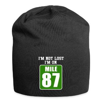 I'm Not Lost I'm On Mile 87 Marathon - Jersey Beanie - black - Front