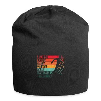 Limits Exist Only So We Can Outrun Them - Jersey Beanie - black - Front