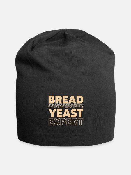 Sauerteig Brot - Jersey-Beanie - Schwarz