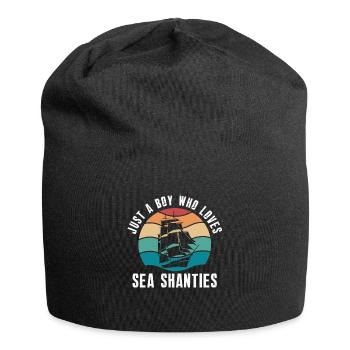 Sailor Meme Pirate Ship Ocean Sailing - Jersey Beanie - black - Front