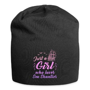 Sailor Meme Pirate Ship Ocean Sailing - Jersey Beanie - black - Front