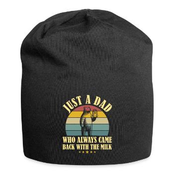 Bear Father Humor Dad Even Parent Dad - Jersey Beanie - black - Front