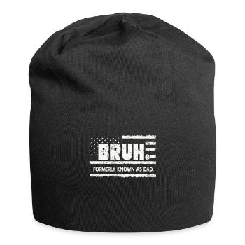 Bruh Formerly Known As Dad - Jersey Beanie - black - Front