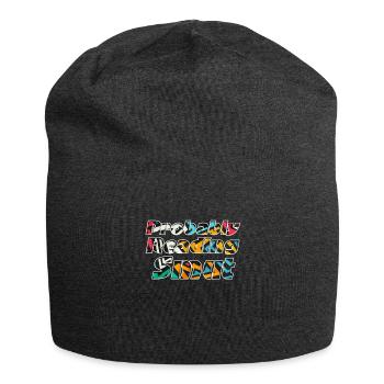 Probably Reading Smut Vintage Books Smut - Jersey Beanie - charcoal grey - Front