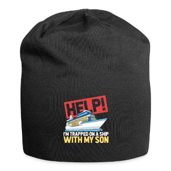 Kreuzfahrt - Jersey-Beanie - Schwarz - Vorne
