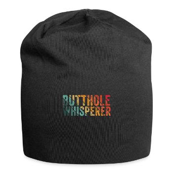 Arschloch-Flüsterer - Jersey-Beanie - Schwarz - Vorne