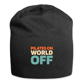 Pilates Pilates On World Off - Jersey Beanie - black - Front