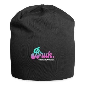 Bruh Formerly Known As Mom - Jersey Beanie - black - Front