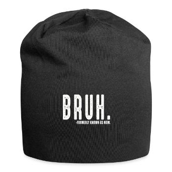 Bruh Formerly Known As Mom - Jersey Beanie - black - Front