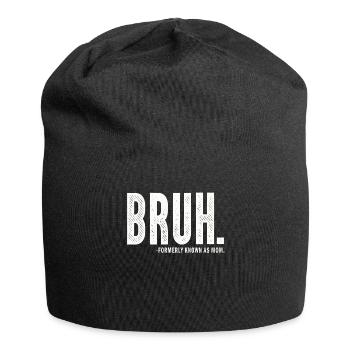 Bruh Formerly Known As Mom - Jersey Beanie - black - Front