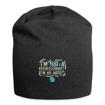 I'm Not A Perfectionist I'm An Artist - Jersey Beanie - black - Front