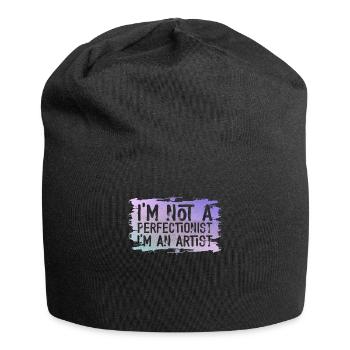 I'm Not A Perfectionist I'm An Artist - Jersey Beanie - black - Front