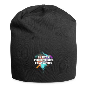 I'm Not A Perfectionist I'm An Artist - Jersey Beanie - black - Front