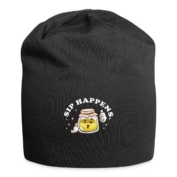 Sip Happens Kombucha Lover Fun - Bonnet en jersey - noir - Devant