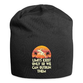 Limits Exist Only So We Can Outrun Them - Jersey Beanie - black - Front