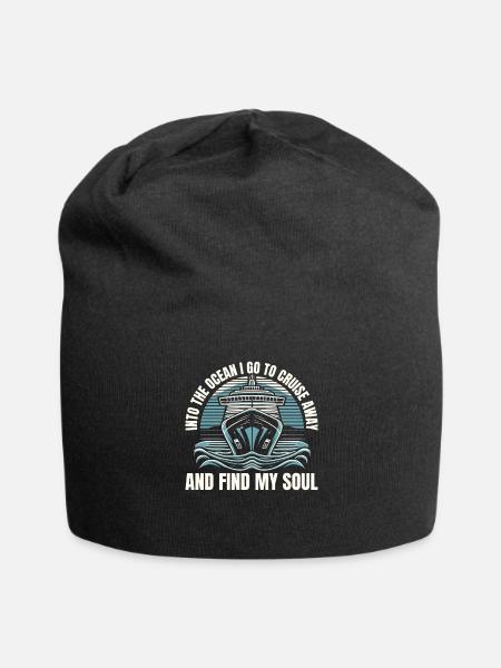 Kreuzfahrt - Jersey-Beanie - Schwarz